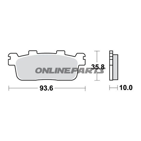 Brake Pads Scooter Trwaltn 7323520