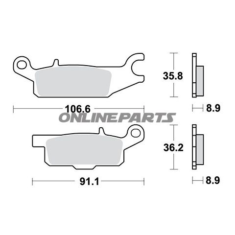 Brake Pads Sintered Si Trwaltn 7321243