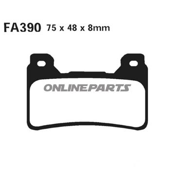Brake Pads Sintered Gpfax Ebc Gpfax390hhaltn 7874217/7874225