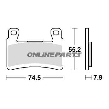 Brake Pads Carbon Crq Trwaltn 7320004
