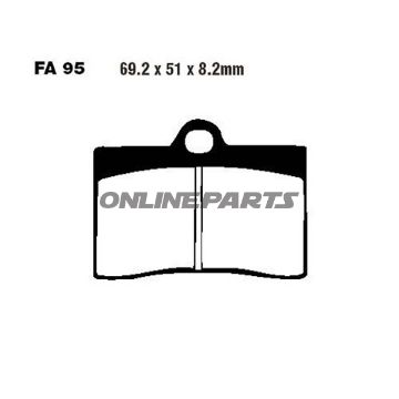 Brake Pads Sintered Epfa Ebc Epfa095hhalternative: 7870116