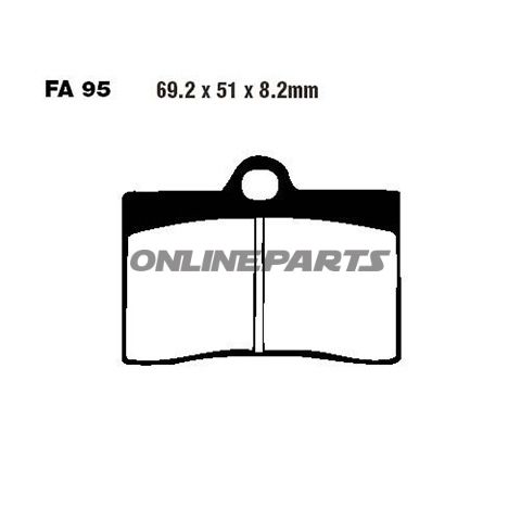 Brake Pads Sintered Epfa Ebc Epfa095hhalternative: 7870116