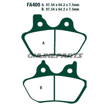 Brake Pads Sintered Epfa Ebc Epfa400hh