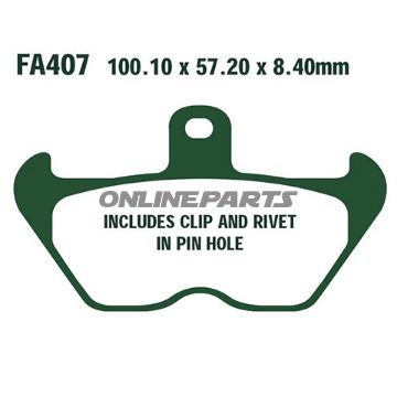 Brake Pads Sintered Epfa Ebc Epfa407hh