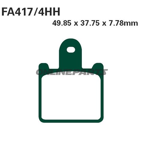 Brake Pads Sintered Gpfax Ebc Gpfax417/4Hhaltn 7874738/7874746