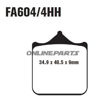Brake Pads Sintered Gpfax604/4Hh Ebcalternative: 7870298