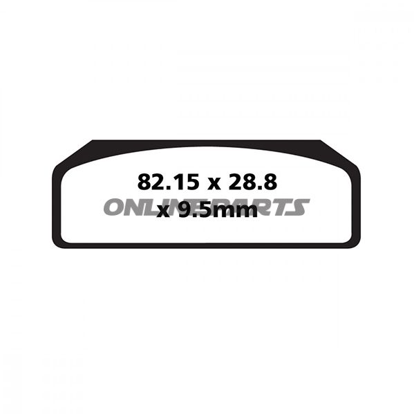 Brake Pads Sintered Gpfax Ebc Gpfax611hh