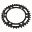 Rear Sprocket 44 Tooth 520 Pitch Blackinner Diameter 120 Bolt Spacing 140