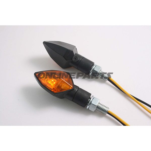 Jmp Mini Indicator Kiteshort Black Amber Glass