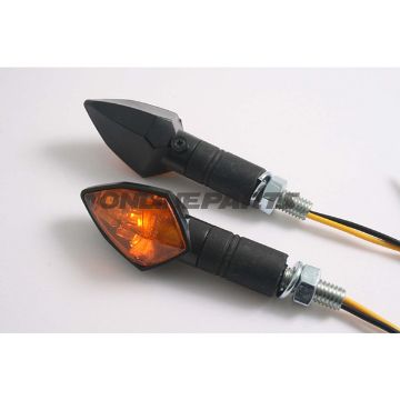 Jmp Kite Mini Indicatorlong Amber Glass Black Surround