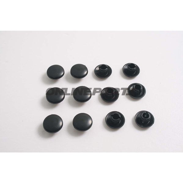 Cap Black For M6 Bolts Screws-Jmppack Contains 12 Pieces