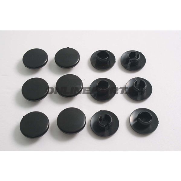 Cap Black For M8 Bolts Screws-Jmppack Contains 12 Pieces