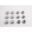 Cap Chrome For M6 Bolts Screws-Jmppack Contains 12 Pieces
