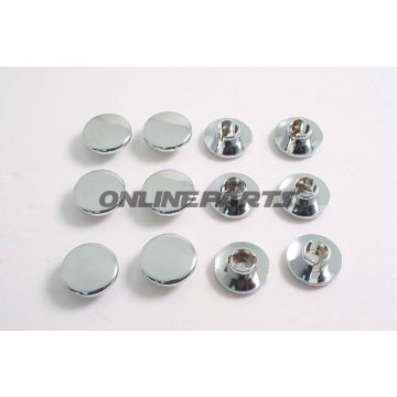 Cap Chrome For M8 Bolts Screws-Jmppack Contains 12 Pieces