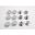 Cap Chrome For M10 Bolts Screws-Jmppack Contains 12 Pieces