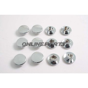 Cap Chrome For M10 Bolts Screws-Jmppack Contains 12 Pieces