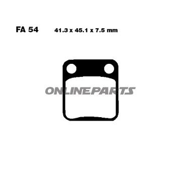 Brake Pads Carbon Scooter Ebc Sfac054