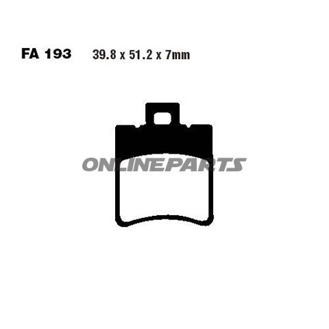Brake Pads Carbon Scooter Ebc Sfac193alternative: 7870206