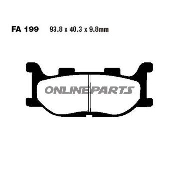 Brake Pads Carbon Scooter Ebc Sfac199alternative: 7872781