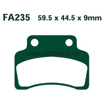 Brake Pads Carbon Scooter Ebc Sfac235alternative: 7870089