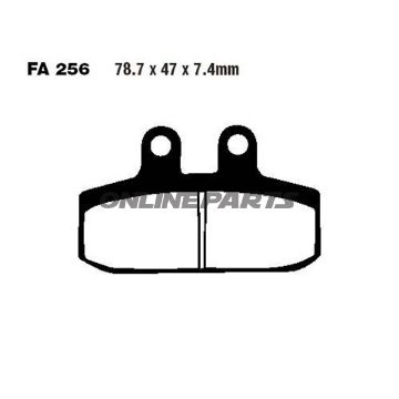 Brake Pads Carbon Scooter Ebc Sfac256