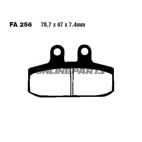 Brake Pads Carbon Scooter Ebc Sfac256