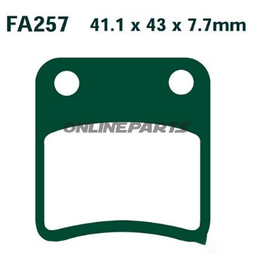 Brake Pads Carbon Scooter Ebc Sfac257alternative: 7870103