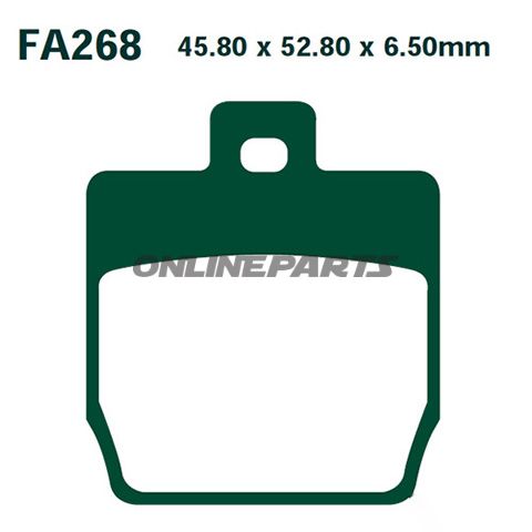 Brake Pads Carbon Scooter Ebc Sfac268alternative: 7872542