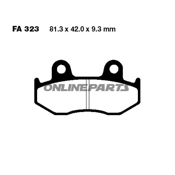 Brake Pads Carbon Scooter Ebc Sfac323alternative: 7873219