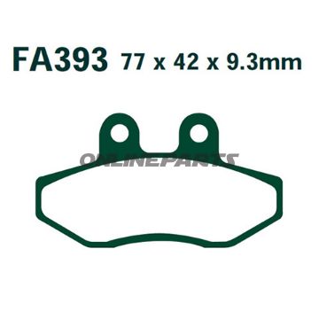 Brake Pads Carbon Scooter Ebc Sfac393