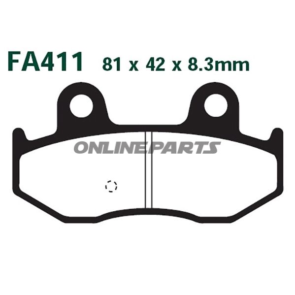 Brake Pads Carbon Scooter Ebc Sfac411alternative: 7871908