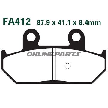 Brake Pads Carbon Scooter Ebc Sfac412alternative: 7872047