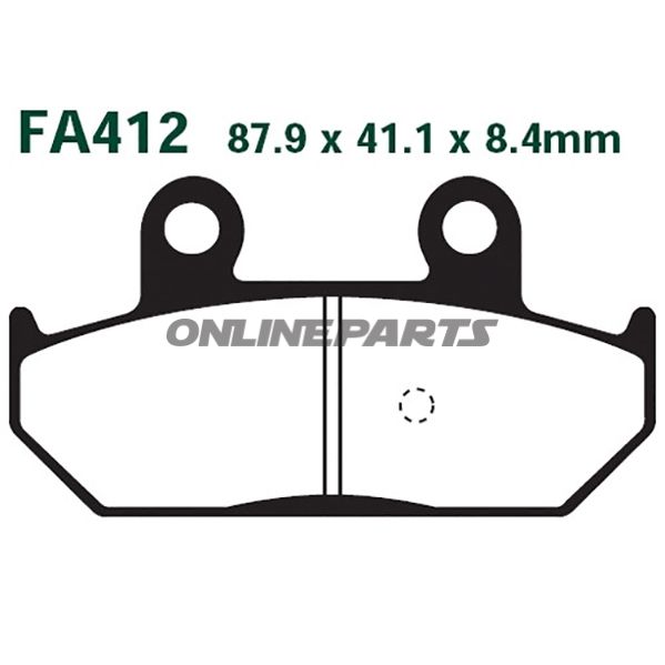 Brake Pads Carbon Scooter Ebc Sfac412alternative: 7872047