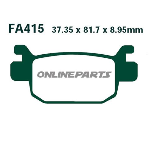 Brake Pads Carbon Scooter Ebc Sfac415alternative: 7870728