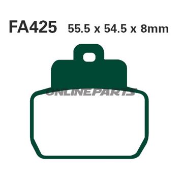 Brake Pads Carbon Scooter Ebc Sfac425alternative: 7872013