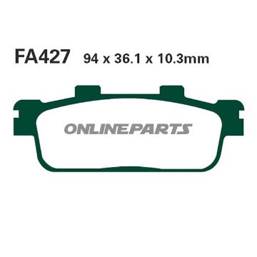 Brake Pads Carbon Scooter Ebc Sfac427alternative: 7870040