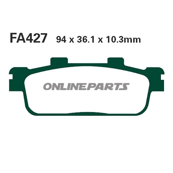 Brake Pads Carbon Scooter Ebc Sfac427alternative: 7870040