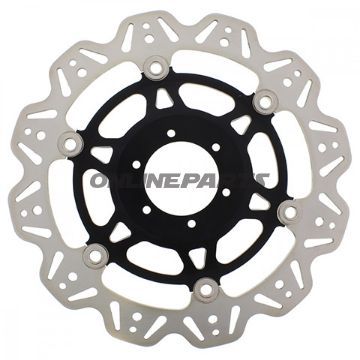 Brake Disc Vee Front Ebcvee Rotor Black