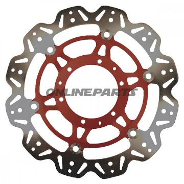 Brake Disc Vee Front Ebcvee Rotor Red