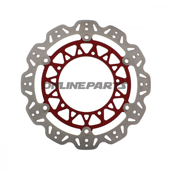 Brake Disc Front Ebcvee Rotor Red
