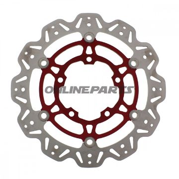 Brake Disc Front Ebcvee Rotor Red