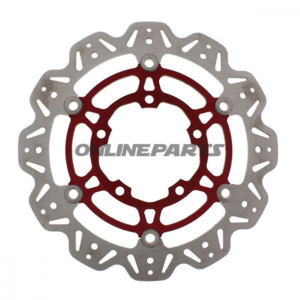 Brake Disc Front Ebcvee Rotor Red