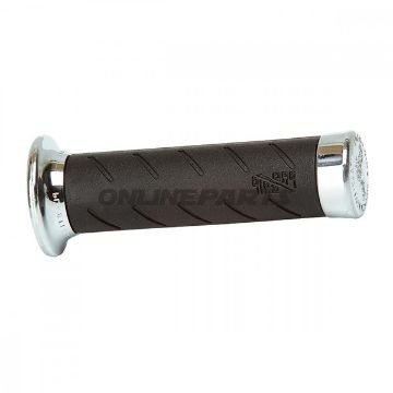 Grips Black/Chromed.25.4Mm. L.140Mm Closed