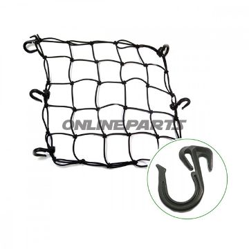 Cargo Net 40X40cm 6 Hooksblack Jmp With Plastic Hooks