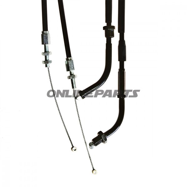 Throttle Cable Set Extendedfor Superbike Handlebar Conversion
