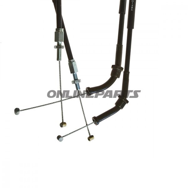Throttle Cable Set Extendedfor Superbike Handlebar Conversion