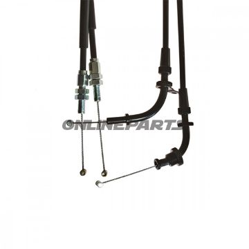 Throttle Cable Set Extendedfor Superbike Handlebar Conversion