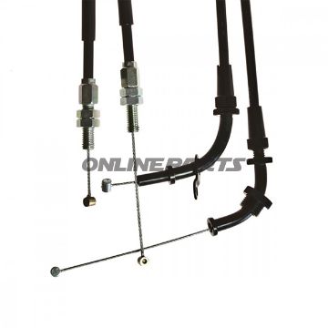 Throttle Cable Set Extendedfor Superbike Handlebar Conversion