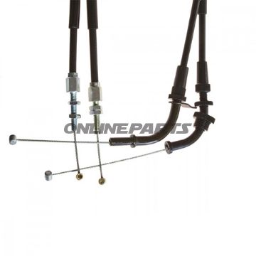 Throttle Cable Set Extendedfor Superbike Handlebar Conversion