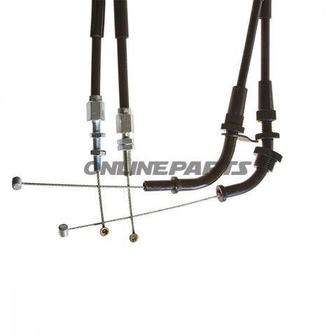 Throttle Cable Set Extendedfor Superbike Handlebar Conversion